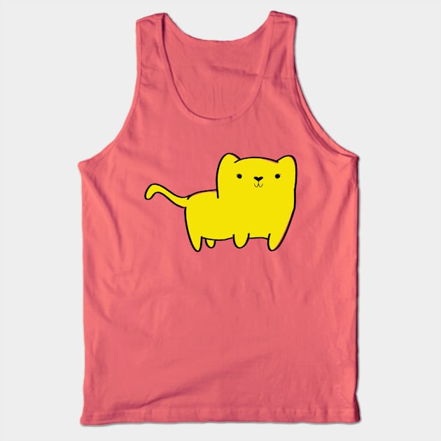 Kitty going for a stroll (yellow) Tank Top by Joyouscrook